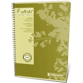 Calligraphe 5x Spiralheft Forever A4 90 Blatt kariert Calligraphe - Rot 17417C