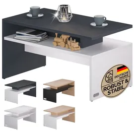 CASARIA Sacramento Anthrazit Weiß Eiche 95 x 55 x 50 cm