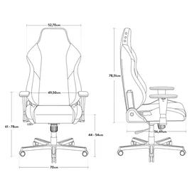 MCA Furniture Drifting LDC23 N Gaming-Stuhl Schwarz