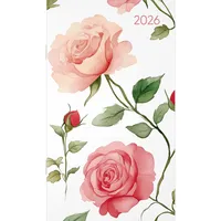 Neumann Miniplaner Style Rosenblüten 2026 - Taschen-Kalender 9x15 cm