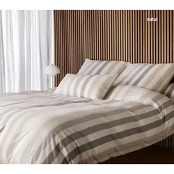 Elegante Bettwäsche Swift - 155x220 cm + 80x80 cm	natur