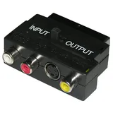 goobay Scart-Adapter 3x Cinch/S-Video 0 m Schwarz