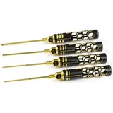 Arrowmax Aussen-Sechskant Schlüssel 4er Pack schwarz/gold (AM-410993-BG)