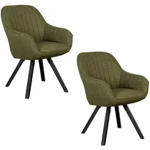 Mr. Deko Esszimmerstuhl, Olivgrün, Textil, Uni, 1-Sitzer, 59x84x61 cm Esszimmer, Stühle, Esszimmerstühle, Armlehnenstühle