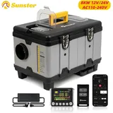 Diesel-Luftheizung/Standheizung 8 kW - TB-10 - 12V/24V - Bluetooth App & Fernbedienung, LCD - 6 l Tank - Höhenmodus bis 5500 m - Heizen & Lüften ...