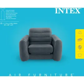 Intex 66551NP Pull-Out Chair, 117x224x66 cm Dunkelgrau