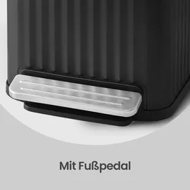 Songmics Mülleimer Küche 50 l Schwarz
