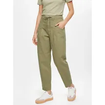 s.Oliver Ankle-Hose mit Barrel Leg und Garment Dye Grün 34