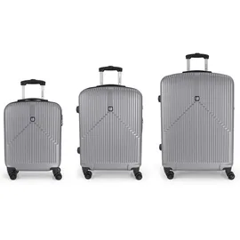 GABOL Alabama Koffer-Set 3-tlg. silberfarben