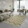 jimri Fashion4Home Teppich Läufer - Tepiche für Wohnzimmer, Schlafzimmer, Küche, Kinderzimmer, Badezimmer - Boho Kelim - Läufer Flur, Zigzag-Gold, Größe: 120x170 cm