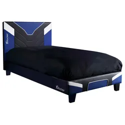 Gamingbett Cerberus 90x190 cm Schwarz/Weiß/Blau