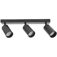 EDO Spot Deckenleuchte MALGA 3 schwarz 3-flammig 3x GU10