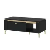 Sconto Couchtisch - schwarz ¦ Maße cm B: 110,4 H: 46 T: 65.0