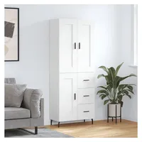VidaXL Highboard Weiß 69,5x34x180 cm Holzwerkstoff