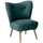 58 aufm Kessel Cocktailsessel Kayra Samtvelours 58 x 58 x 58 cm Blau mit Relax-Funktion
