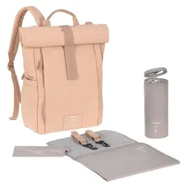 Lässig Rolltop Up Wickelrucksack Peach/Rose