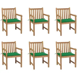 vidaXL Gartenstuhl 100 x 100 x 100 cm grün 6 St.