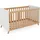 Betten-ABC Bubema Babybett Lino höhenverstellbar, Farbe: natur/weiß, Größe: 70 x 140 cm