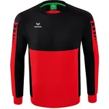 Erima Six Wings Sweatshirt rot/schwarz XL