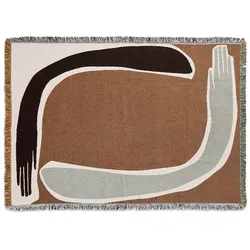 ferm LIVING - Pose Tapestry Blanket Coffee