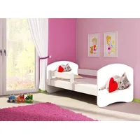 Clamaro Kinderbett, Babybett 70x140, 80x160, 80x180cm Juniorbett, Kind, Motiv,