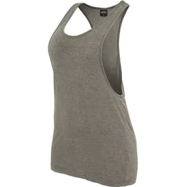 URBAN CLASSICS Ladies Loose Burnout Tank - Grau