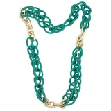 COLLEZIONE ALESSANDRO Kette Loop Glam grün / Polyurethan