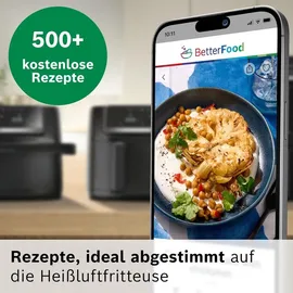Bosch Serie 6 Heißluftfritteuse MAFD661B7 Schwarz 12 l