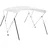 vidaXL Sonnenschutz 3-Bow Bimini Top 183x160x137 cm Aluminium/Polyurethan Weiß