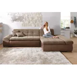 DOMO collection Ecksofa »Moric B/T/H 300/172/80 cm, auch in Cord, L-Form«, XXL-Format, wahlweise auch mit Bettfunktion und Armverstellung, bunt