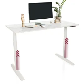 HJH Office Schreibtisch Stand Pro Weiß