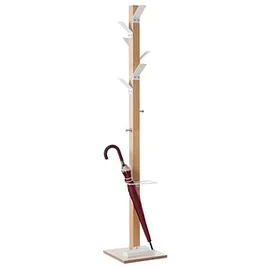Paperflow Kleiderständer easyCloth Wood Range Modell A PECPP.13 weiß Holz 8 Haken 32,0 x 178,0 cm
