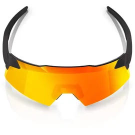 100% Aerocraft HiPER Multilayer Mirror Sportbrille (Größe ONE SIZE, schwarz)