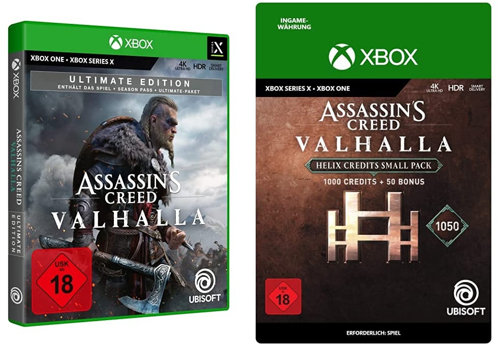 Assassin's Creed Valhalla - Ultimate Edition | Uncut [Xbox One, Xbox Series X] + Small Helix Credits Pack | Xbox - Download Code
