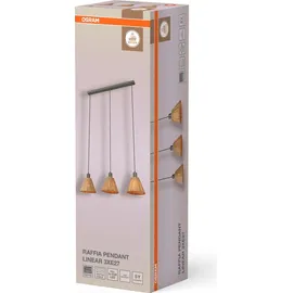 Osram Decor Raffia 3-flg. 20 cm rund/braun/grün