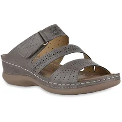 Damen Komfort Sandalen in Khaki