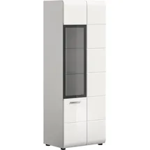 Möbel Boss Vitrine ICE 60 x 34 x 160 cm Weiß