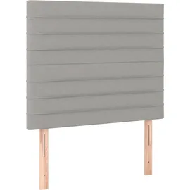 vidaXL Boxspringbett 100 x 200 cm Hellgrau