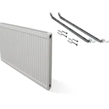 Buderus Kompakt Flachheizkörper 600 x 1000 mm Typ 22 weiß Seitenventil
