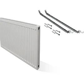 Buderus Kompakt Flachheizkörper 600 x 1000 mm Typ 22 weiß Seitenventil