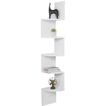Woltu Bücherregal 25 x 25 x 156 cm Weiß