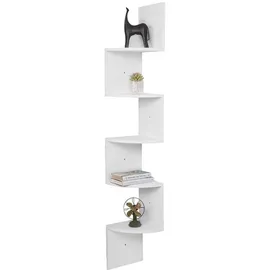 Woltu Bücherregal 25 x 25 x 156 cm Weiß