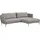 Schöner Wohnen Ecksofa "Pearl, zeitlos und elegant, 5 Jahre Hersteller-Garantie, bequem", silber, B:270cm H:71cm T:160cm, 16% Baumwolle, 79% Polyester, 5% Polyacryl, SCHÖNER WOHNEN-KOLLEKTION, Sofas, Ecksofa, L-Form, Maße (B/H/T): 270/71/160 cm, Füße Metall