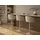 Actona GROUP Barhocker Eleanor gepolstert - drehbar & höhenverstellbar, moderne (1 St), Bequemer Barstuhl mit Fußstütze und Drehfunktion im Scandi Stil beige