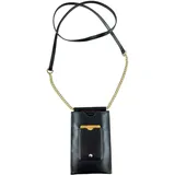 COLLEZIONE ALESSANDRO Umhängetasche Handytasche Damen Leder schwarz