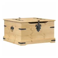 VidaXL Truhe Corona 78x78x45 cm Massivholz Kiefer