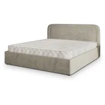 masseno Polsterbett, Beige, Holz, 140x200 cm, Schlafzimmer, Betten, Polsterbetten