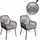 Proregal Gartenstuhl 81 x 54 x 62 cm anthrazit 2 St.