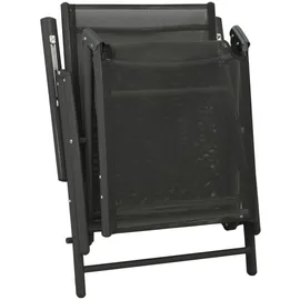 vidaXL Garten-Lounge-Set 3-tlg. schwarz