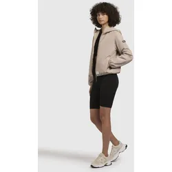 Anorak KHUJO "SHELLY", Damen, Gr. S, beige, Web, 100% Polyester, unifarben, casual, regular fit hüftlang, Langarm eingesetzt elastischer Bund, Jacken